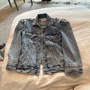 Frame Denim Rosette Jean Jacket